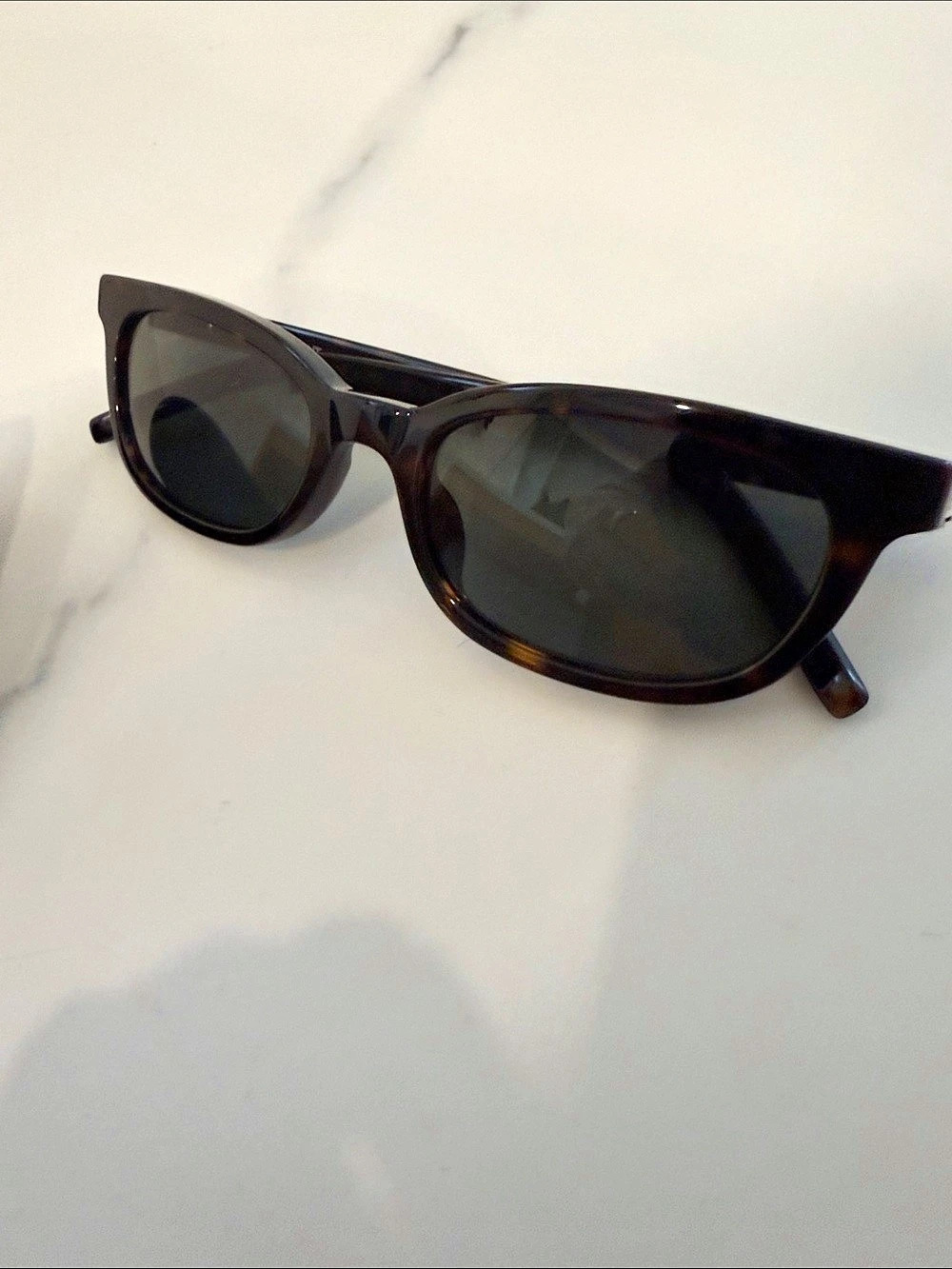 Saint Laurent SL M160 Tortoiseshell Sunglasses in Brown & Black - Picture 2 of 5